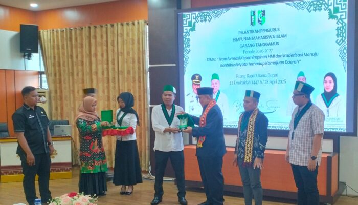 Rizki Nuryadi Resmi Pimpin HMI Cabang Tanggamus Periode 2026–2027