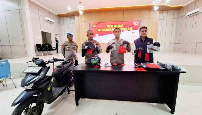 Sudah 20 Kali Beraksi, Polres Ogan Ilir Tangkap Dua Spesialis Curanmor