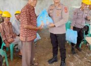 Polsek Rantau Alai Polres Ogan Ilir Salurkan Paket Sembako Dalam Rangka Menyambut Hari Bhayangkara ke-80