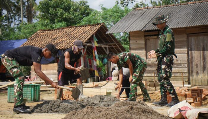 Program TMMD Kodim 0402 OKI Sentuh Rakyat Kecil Lewat Pembangunan RTLH