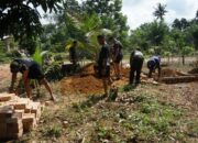 Progres Pembangunan MCK TMMD Ke-128 Terus Berjalan di Desa Pematang Sukatani
