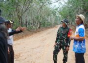 Dansatgas TMMD Ke-128 Kodim 0402 OKI Tinjau Progres Pekerjaan di Desa Pematang Sukatani