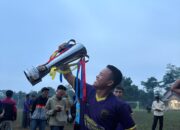 Kompak dan Sportif, Tim Gabungan Satgas TMMD Kodim 0402 OKI Dan Desa Pematang Sukatani Raih Juara Antar Desa