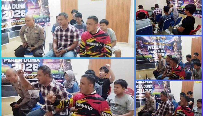 Polsek Rambang Gelar Nonton Bareng Piala Dunia 2026, Sebagai Wadah Kedekatan dengan Masyarakat