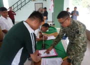 Kodim 0402 OKI-OI Laksanakan Penandatanganan Pakta Integritas Pencegahan dan Penanggulangan Karhutla