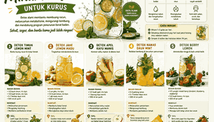 Resep Alami Minuman Detox untuk Kurus