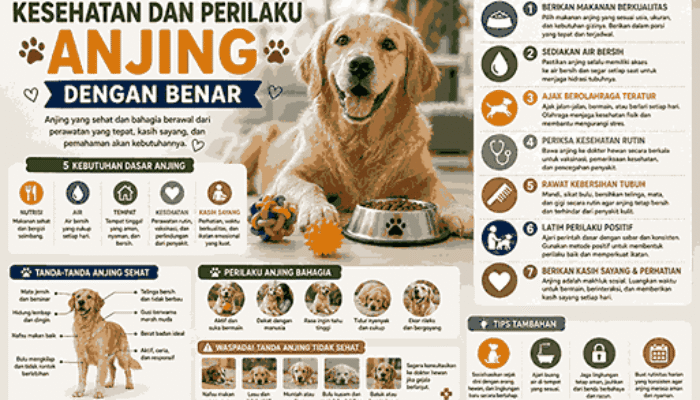 Cara Merawat Kesehatan dan Perilaku Anjing dengan Benar