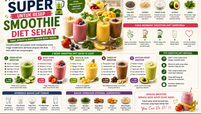 Membuat Minuman Super untuk Resep Smoothie Diet Sehat
