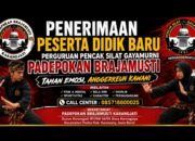 📢 PENERIMAAN PESERTA DIDIK BARU – PADEPOKAN BRAJAMUSTI 📢