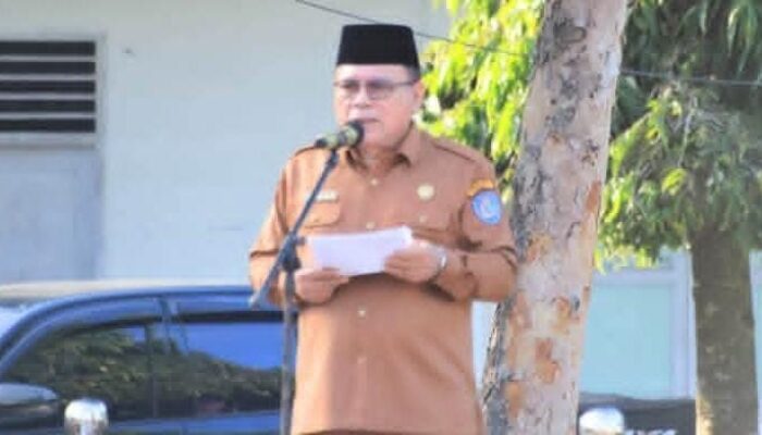 Sekda Labuhanbatu Pimpin Apel Pagi Perpisahan Terakhir, Ucapkan Selamat Tinggal kepada ASN sebelum Memasuki Masa Purna Bakti