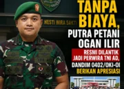 Lulus Tanpa Biaya, Putra Petani Ogan Ilir Resmi Dilantik Jadi Perwira TNI AD, Dandim 0402/OKI‑OI Berikan Apresiasi