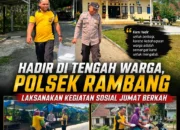 Hadir di Tengah Warga, Polsek Rambang Laksanakan Kegiatan Sosial Jumat Berkah