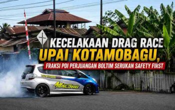 Kecelakaan Drag Race Upai Kotamobagu