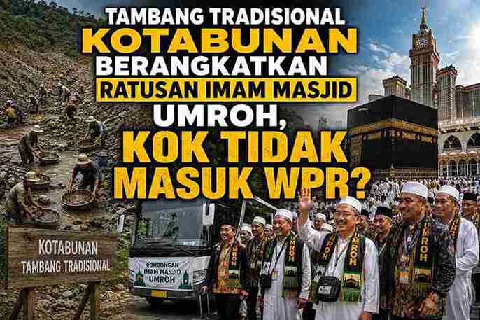Tambang Tradisional Kotabunan. tidak masuk wpr boltim