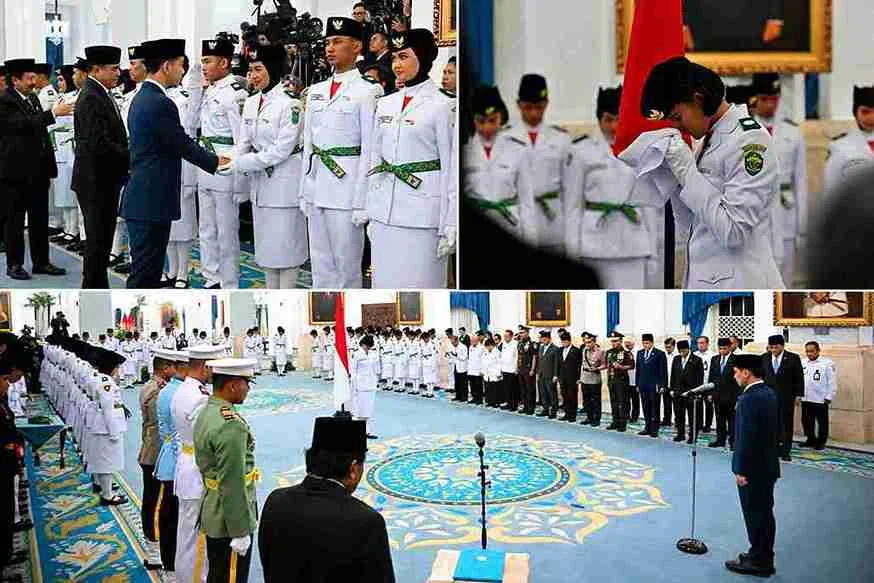 paskibraka istana negara 2026. pengukuhan paskibrakan istana negara