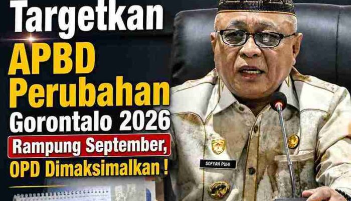 APBD Perubahan 2026 Gorontalo Targetnya September !
