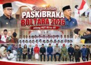 Bupati Sirajudin Lasena Kukuhkan Paskibraka Boltara 2026 Jelang HUT RI ke-81