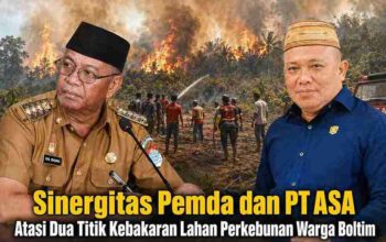 kebakaran lahan perkebunan boltim kotabunan buyat