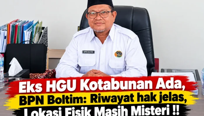 Eks HGU Kotabunan Ada, BPN Boltim: Riwayat hak jelas, Lokasi Fisik Masih Misteri !!