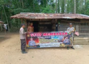 Bhabinkamtibmas Polsek Rambang Gencarkan Himbauan Cegah Karhutla di Desa Sugihan