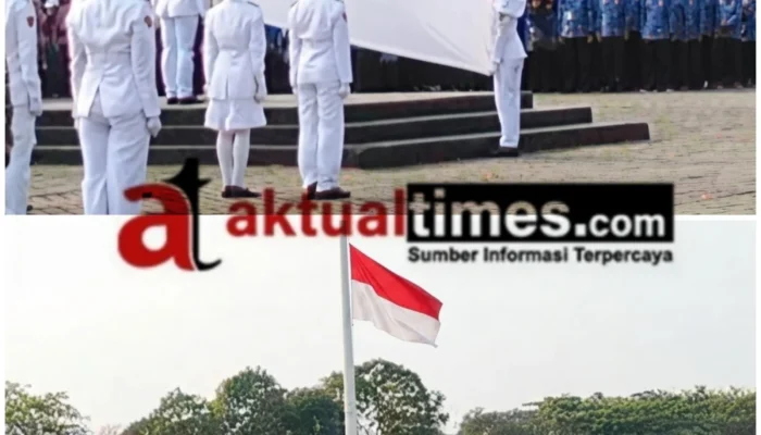 HUT RI ke-81 Pengibaran Sang Saka Merah Putih Di Lapangan Bojong Tugu Proklamasi  Rengasdengklok Berlangsung Khidmat.
