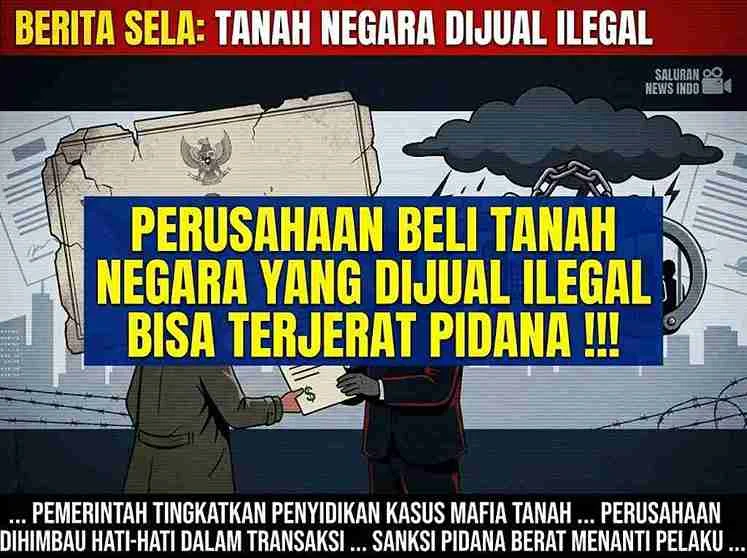 perusahaan membeli tanah negara secara ilegal