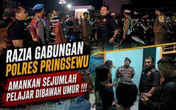 Polisi Amankan Pelajar 16 Tahun di Rumah Kos Saat Razia Gabungan Pringsewu