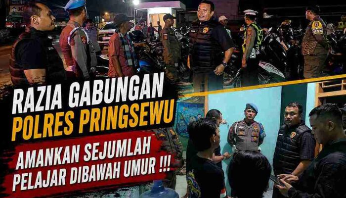 Polisi Amankan Pelajar 16 Tahun di Rumah Kos Saat Razia Gabungan Pringsewu