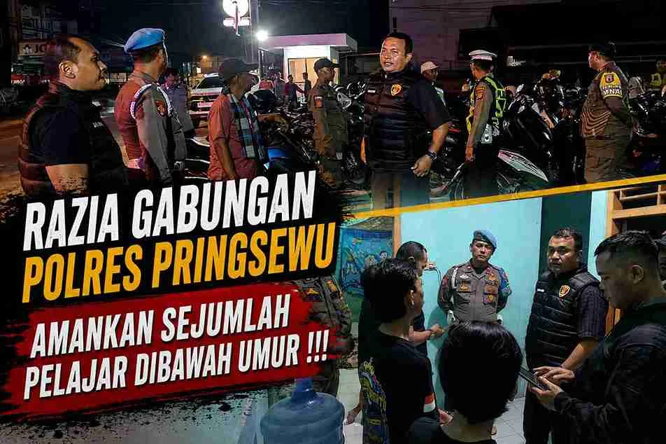 Polisi Amankan Pelajar 16 Tahun di Rumah Kos Razia Gabungan Pringsewu