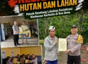 Cegah Kebakaran Hutan dan Lahan, Polsek Rambang Lakukan Sosialisasi Himbauan Karhutla di Dua Desa
