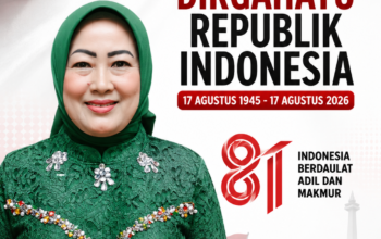 Kepala Desa Mekarsari Kecamatan Rantau Alai Mengucapkan Dirgahayu Republik Indonesia ke-81