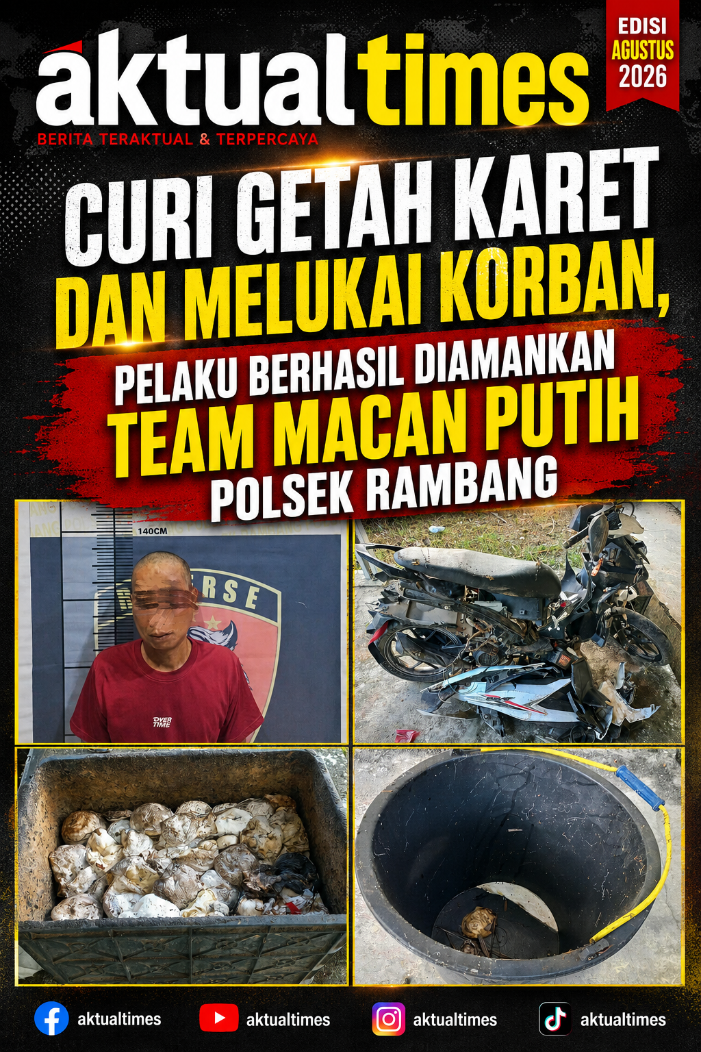 pencurian karet muara enim