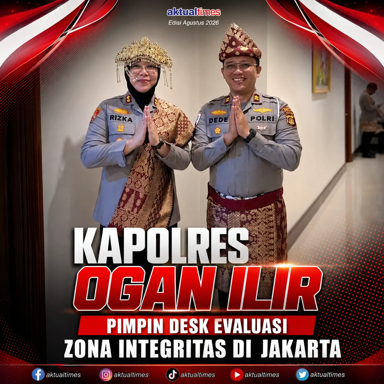 Kapolres Ogan Ilir Pimpin Desk Evaluasi Zona Integritas di Jakarta