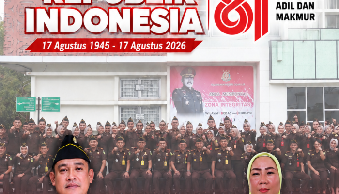 Kepala Kejaksaan Negeri Ogan Ilir Beserta Staf dan Jajaran Mengucapkan Dirgahayu Republik Indonesia ke-81