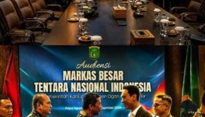 Tim Satgas Penyuluhan  Karhutla MABES TNI Audensi Dengan  Pemda OKI,  Bahas  Penguatan Penanggulangan Karhutla