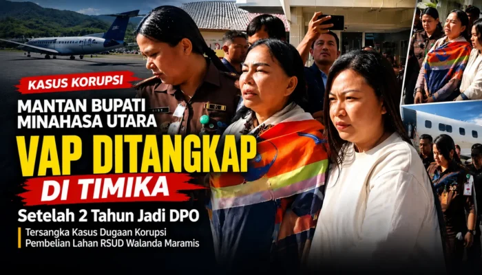 VAP Ditangkap di Timika, Buronan Korupsi RSUD Minut Dibawa ke Sulut