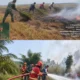 Babinsa Berjibaku Jinakkan Api, 8 Hektare Lahan di Desa Riding Berhasil Dipadamkan