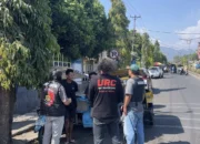 Cegah Gangguan Kamtibmas, URC Polres Kotamobagu Sambangi Pengendara Bentor