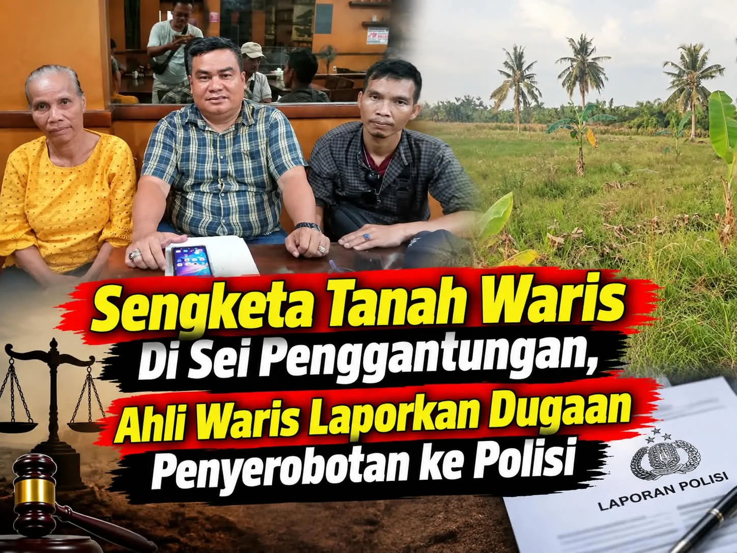 Empat Ahli Waris Pertanyakan AJB Tanah Warisan di Labuhanbatu