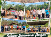 Dukung Swasembada Pangan, Polsek Rambang Gelar Penanaman Jagung Kwartal III di Desa Tanjung Dalam
