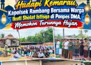 Hadapi Kemarau, Kapolsek Rambang Bersama Warga Ikuti Sholat Istisqa di Ponpes DMA, Memohon Turunnya Hujan