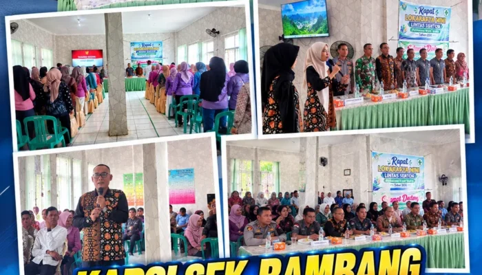 Kapolsek Rambang Hadiri Rapat Lintas Sektor, Perkuat Kolaborasi Bidang Kesehatan