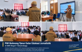 Pelatihan Jurnalistik di SMK Negeri 1 Modayag Barat, Siswa Diajak Kritis Hadapi Informasi di Medsos