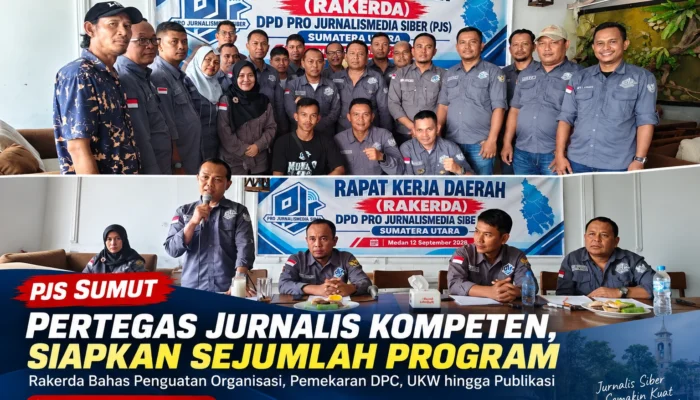 PJS Sumut Perkuat Barisan Jurnalis Siber, UKW hingga Pemekaran DPC Jadi Agenda Utama