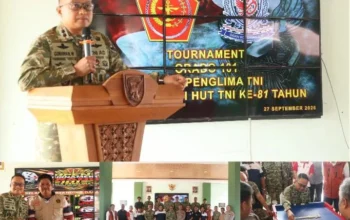 Semarak HUT Ke-81 TNI, Kodim 0402 OKI-OI Buka Turnamen Orado 101 Panglima TNI