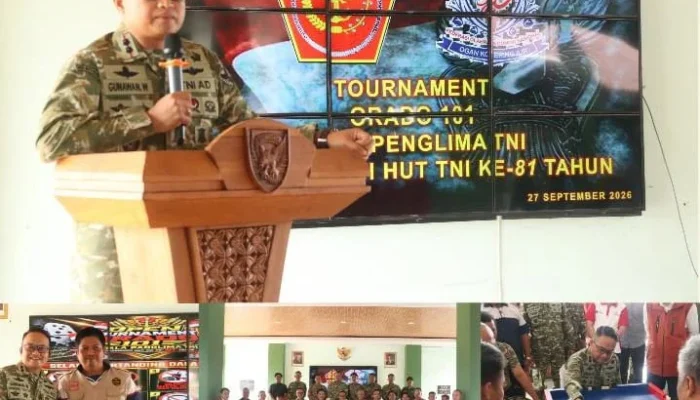 Semarak HUT Ke-81 TNI, Kodim 0402 OKI-OI Buka Turnamen Orado 101 Panglima TNI