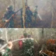Sigap dan  Pantang menyerah, Satgas Karhutlah  Koramil 402-08/Pampangan Padamkan Api di Desa Sungai Bungin
