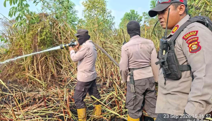 Tim Gabungan Berhasil Padamkan Kebakaran Lahan Seluas Dua Hektar di Ibul Besar Ogan Ilir