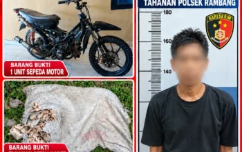 Tim Macan Putih Rambang Bekuk Residivis Curat, Kasus Hilangnya 40 Kg Getah Karet Terungkap