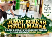 Jumat Berkah Penuh Makna, Polsek Rambang Wujudkan Kepedulian Lingkungan Lewat BELIDA ASRI